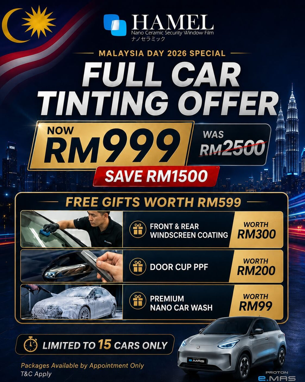 MALAYSIA DAY Promotion: 999 Gold Series