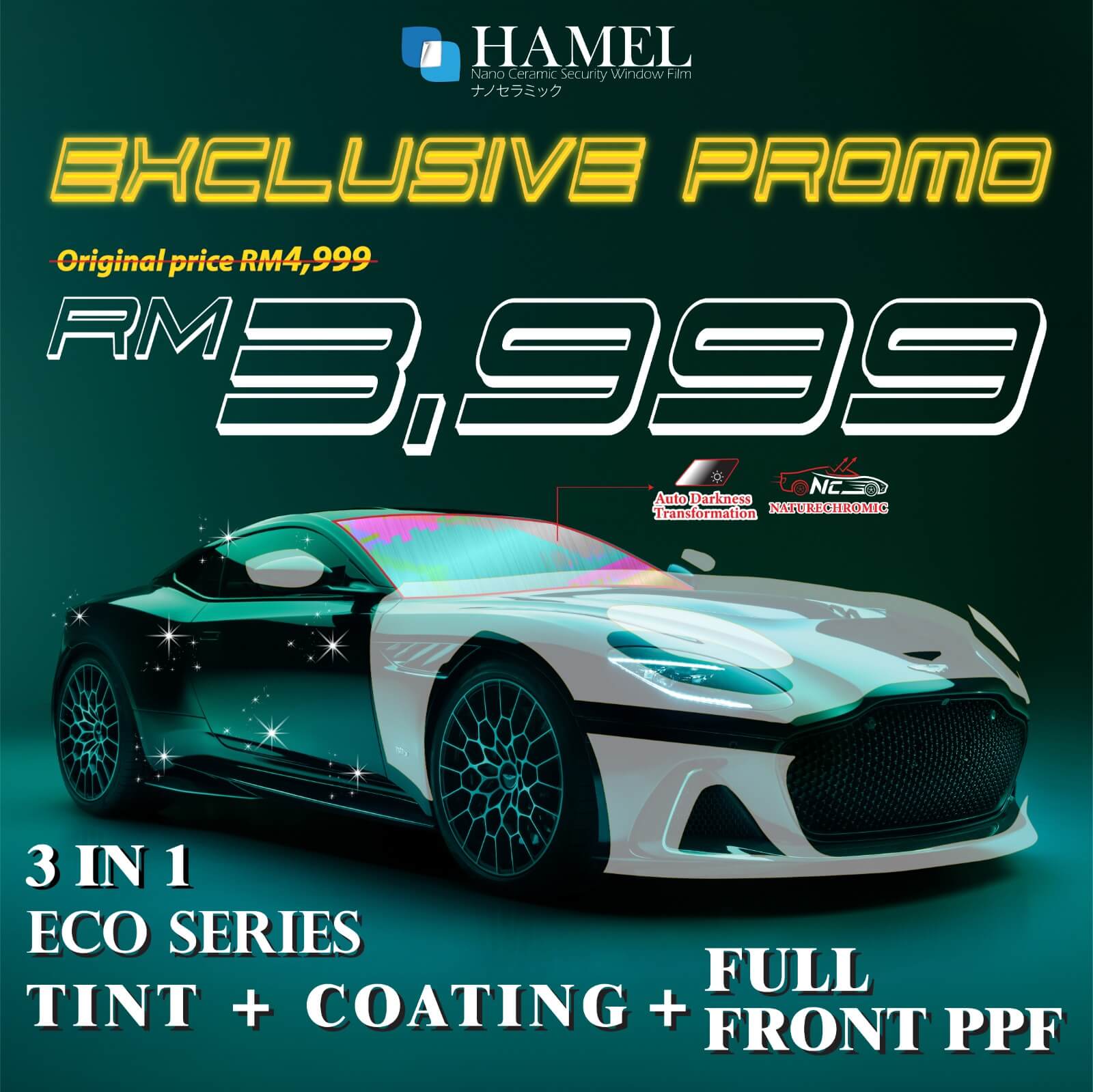 Eco Series with 6.5mil Full Front PPF
